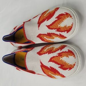 Rothy's The Kids Sneaker Flames Slip On Flats